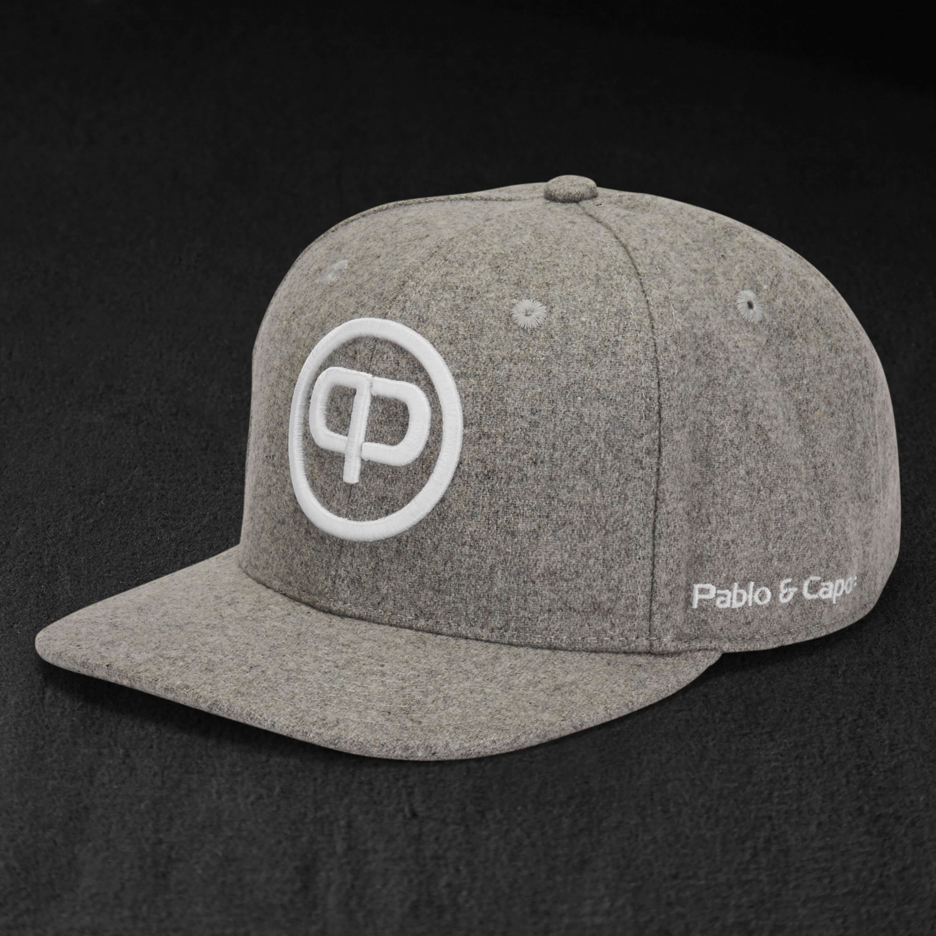 Snapback Cap - Granite & White