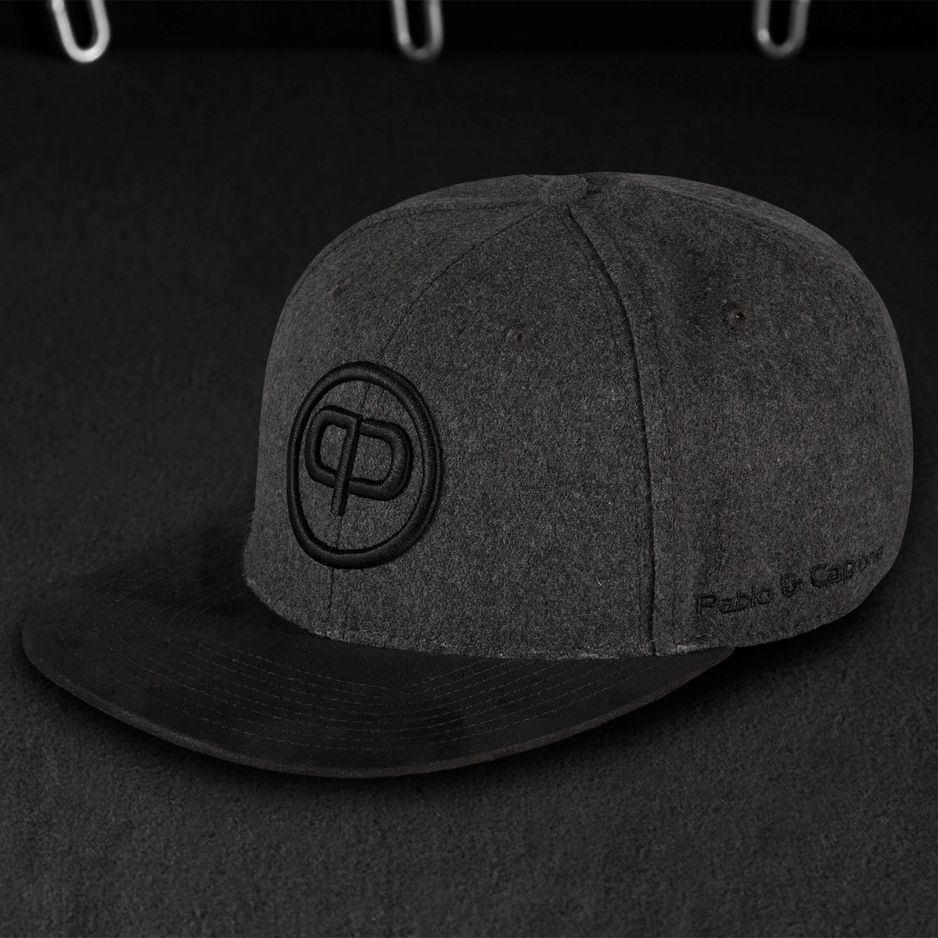 Pablo & Capone - Snapback Cap - Stone & Black-Suede