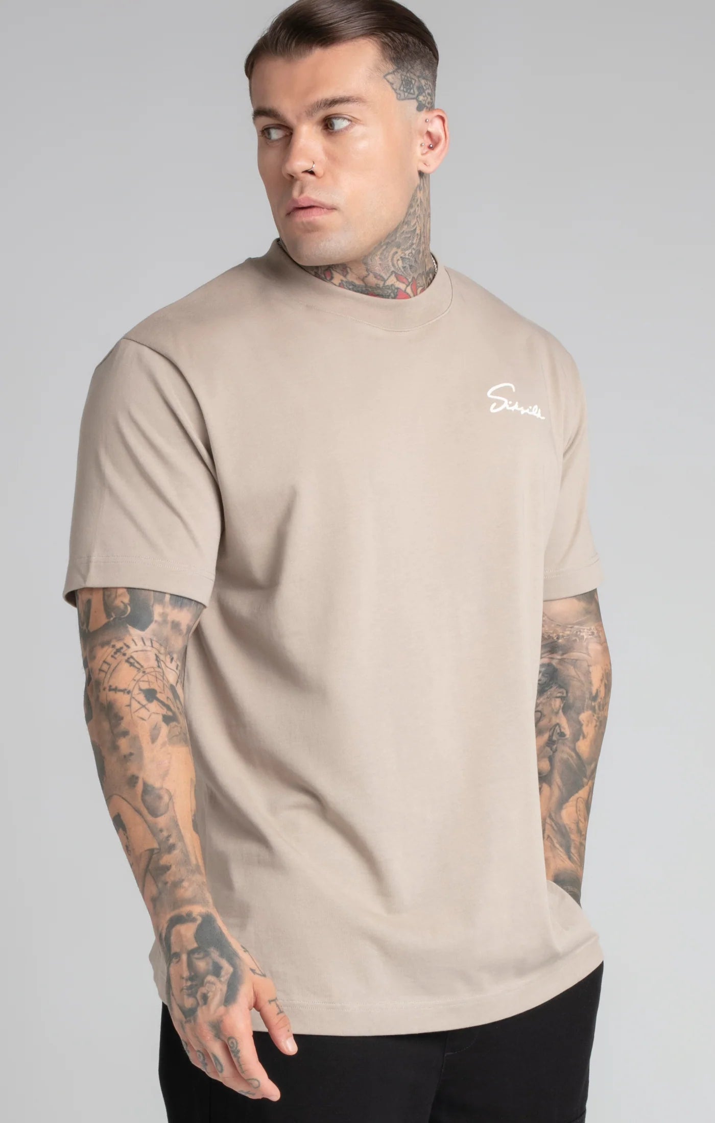 Script T-Shirt - Beige