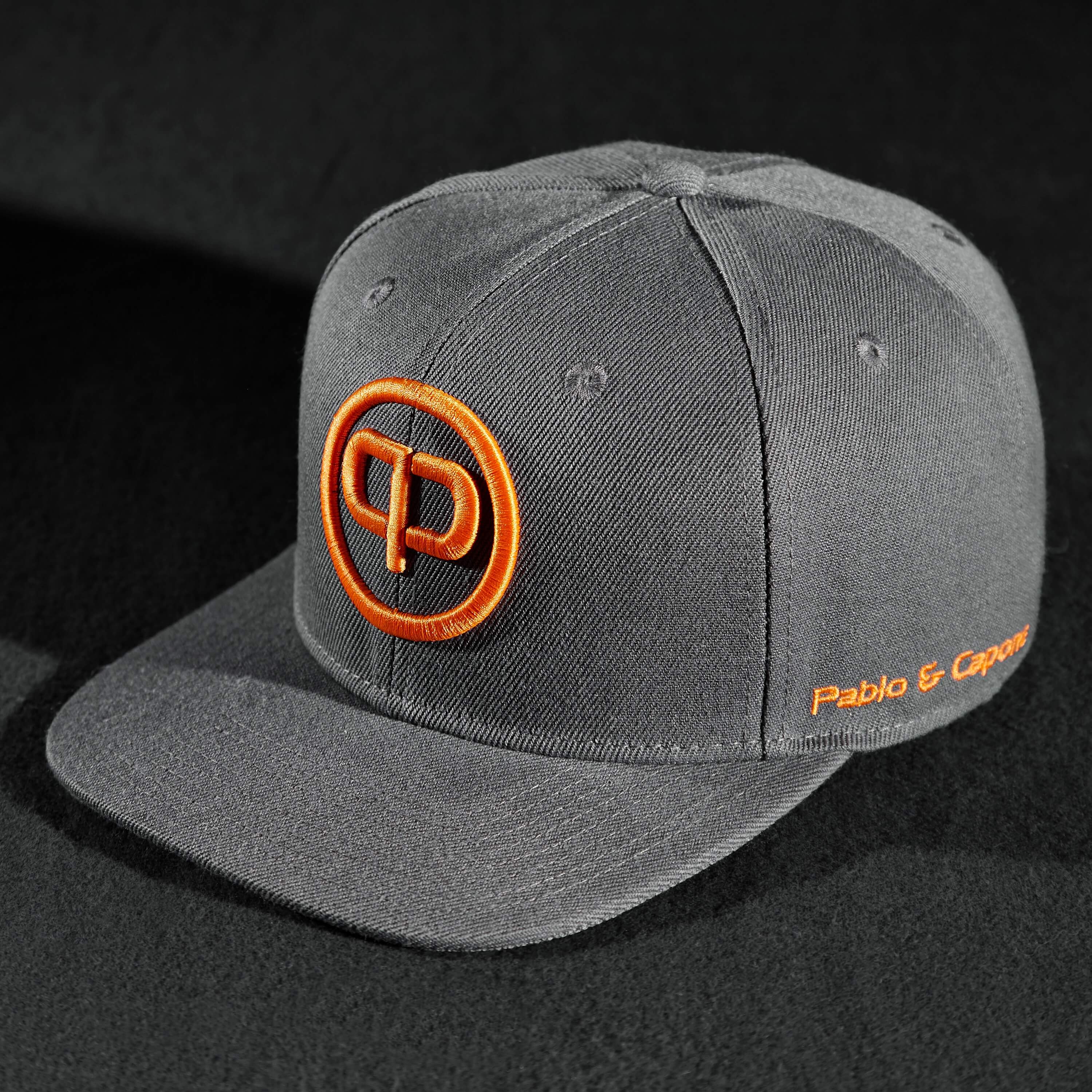 Pablo & Capone - Snapback Cap - Anthracite & Orange