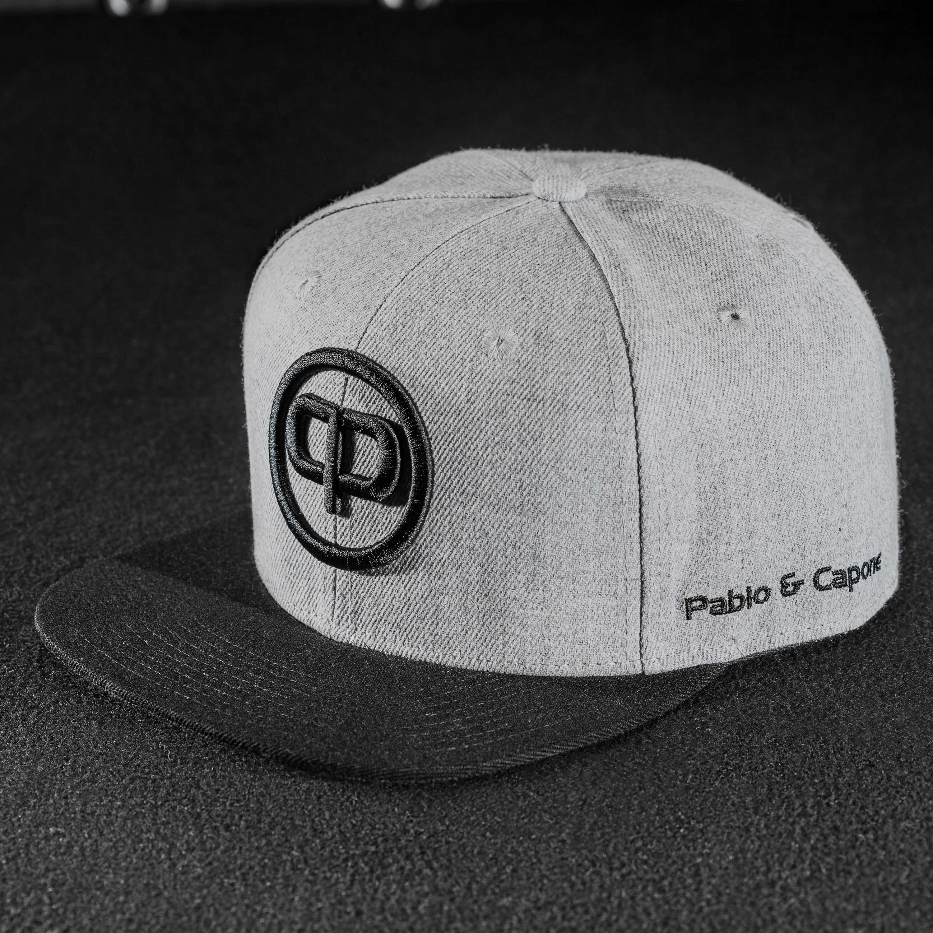 Pablo & Capone - Snapback Cap - Grey on Black