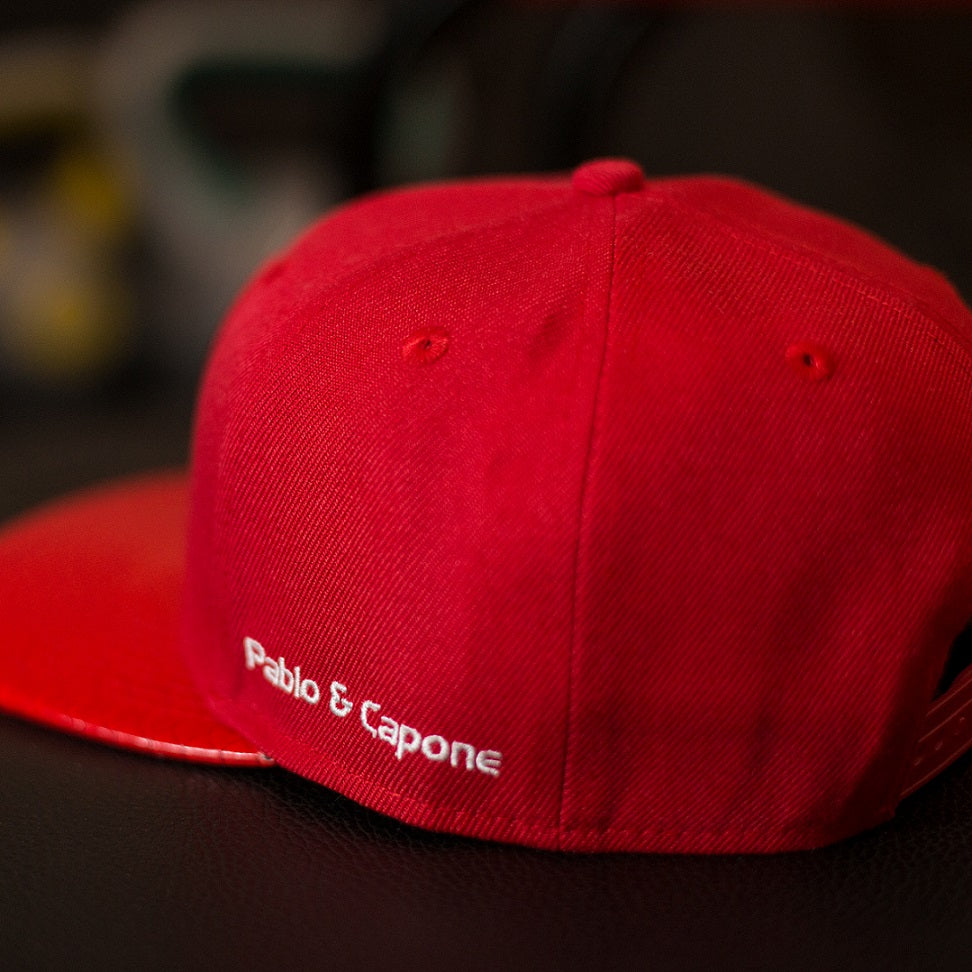 Pablo & Capone - Snapback Cap - Red & White