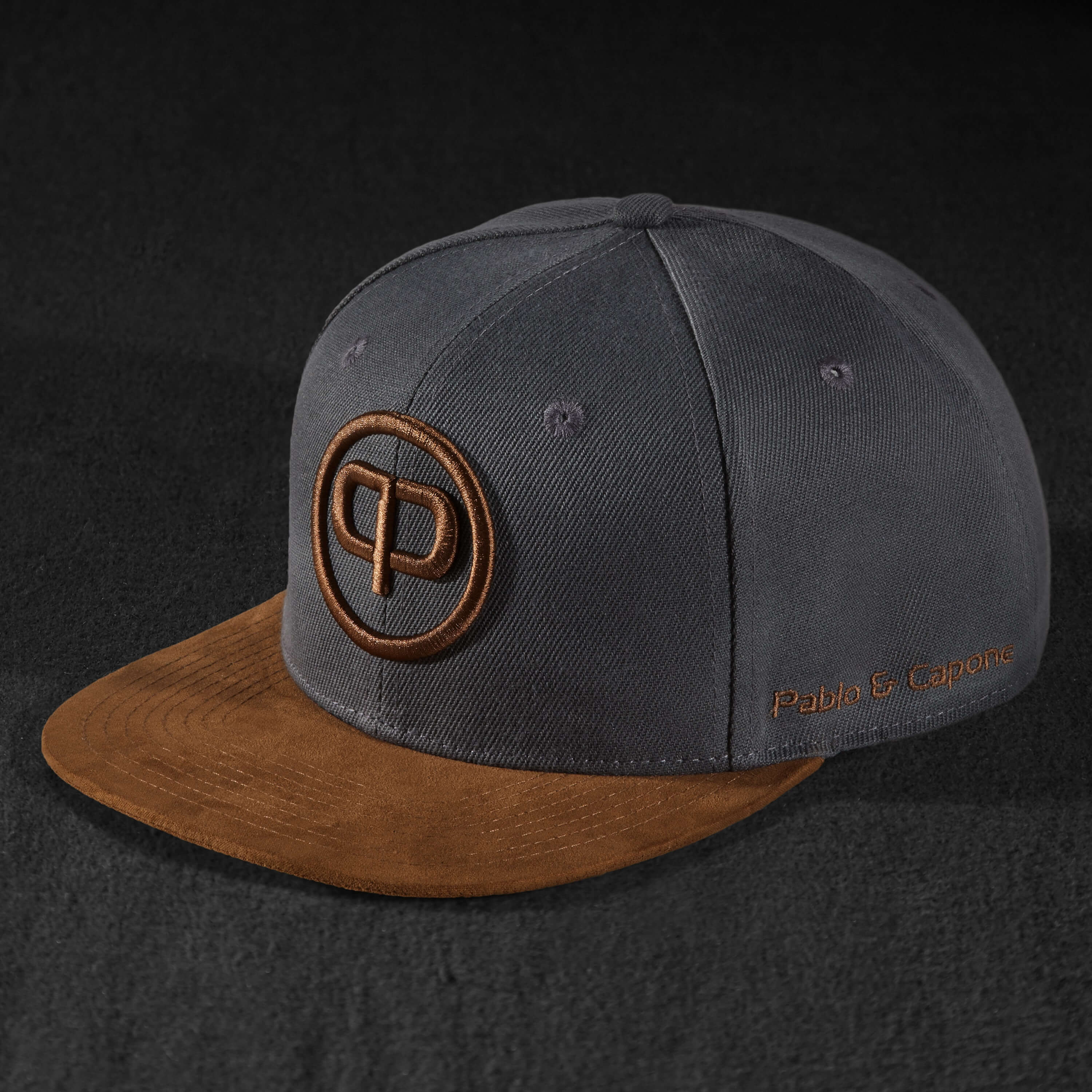 Pablo und Capone - Snapback Cap - Anthracite & Suede