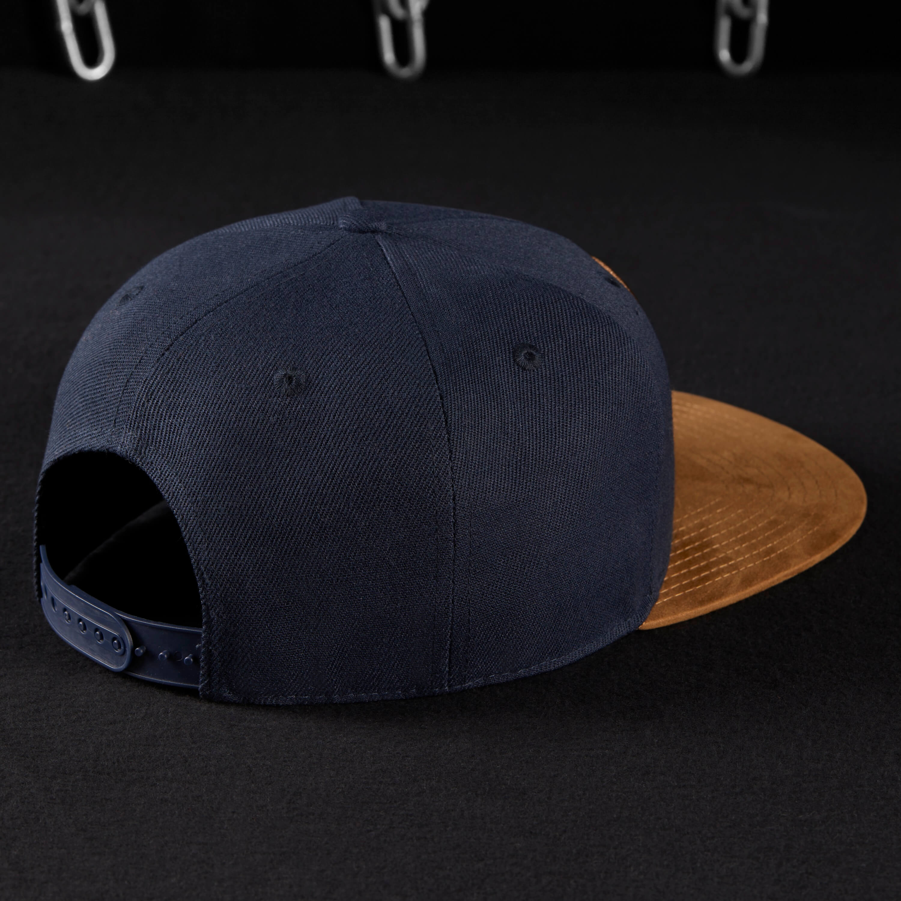 Pablo & Capone - Snapback Cap - Navy Blue & Suede